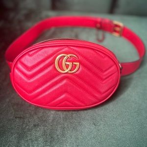 Red Gucci Fannypack